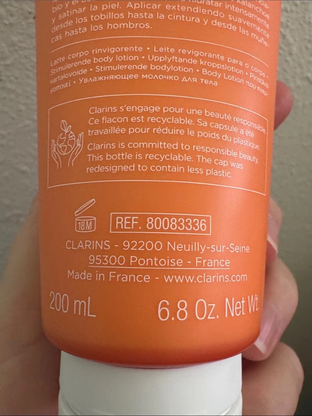 Clarins Aroma Eau des Jardins Uplifting Melting Body Lotion — NWT